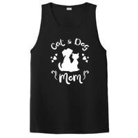 Cat & Dog Mom Tee Cat Mom Kitty Puppy Lover Owner Fan Gift Pullover Hoodie PosiCharge Competitor Tank