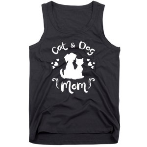 Cat & Dog Mom Tee Cat Mom Kitty Puppy Lover Owner Fan Gift Pullover Hoodie Tank Top