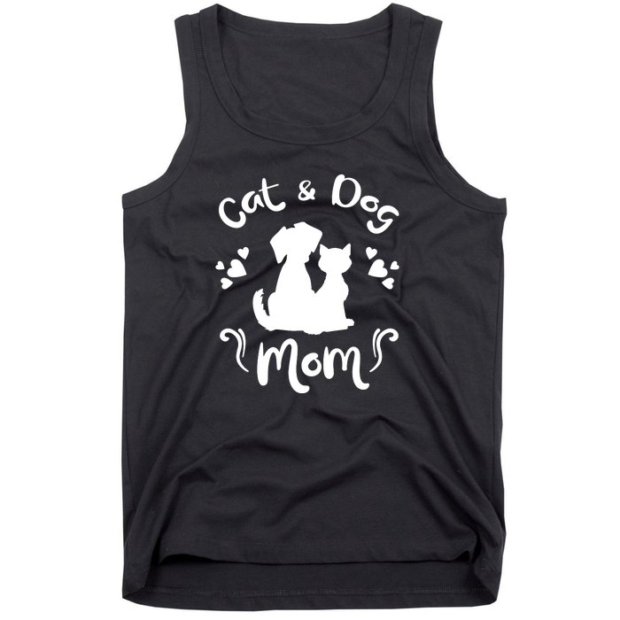 Cat & Dog Mom Tee Cat Mom Kitty Puppy Lover Owner Fan Gift Pullover Hoodie Tank Top