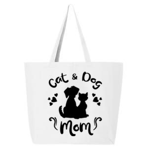 Cat & Dog Mom Tee Cat Mom Kitty Puppy Lover Owner Fan Gift Pullover Hoodie 25L Jumbo Tote