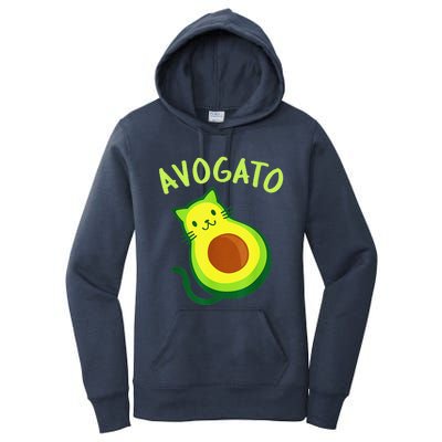 Cinco De Mayo Funny Avocado Mexico Meow Avogato Cat Tees Women's Pullover Hoodie