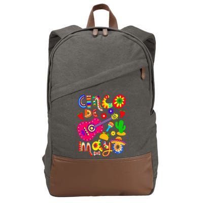 Cinco De Mayo Mexican Fiesta 5 De Mayo Cotton Canvas Backpack