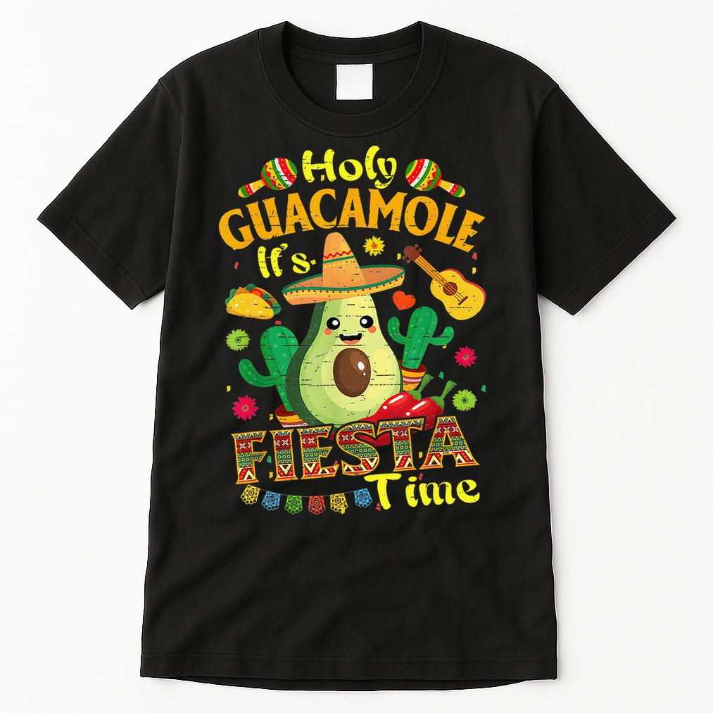 Cinco De Mayo Mexican Holy Guacamole Fiesta Time Gift Tall T-Shirt