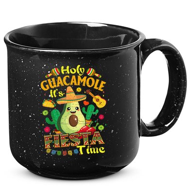 Cinco De Mayo Mexican Holy Guacamole Fiesta Time Gift 15oz Campfire Ceramic Mug