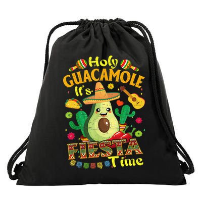 Cinco De Mayo Mexican Holy Guacamole Fiesta Time Gift Drawstring Bag