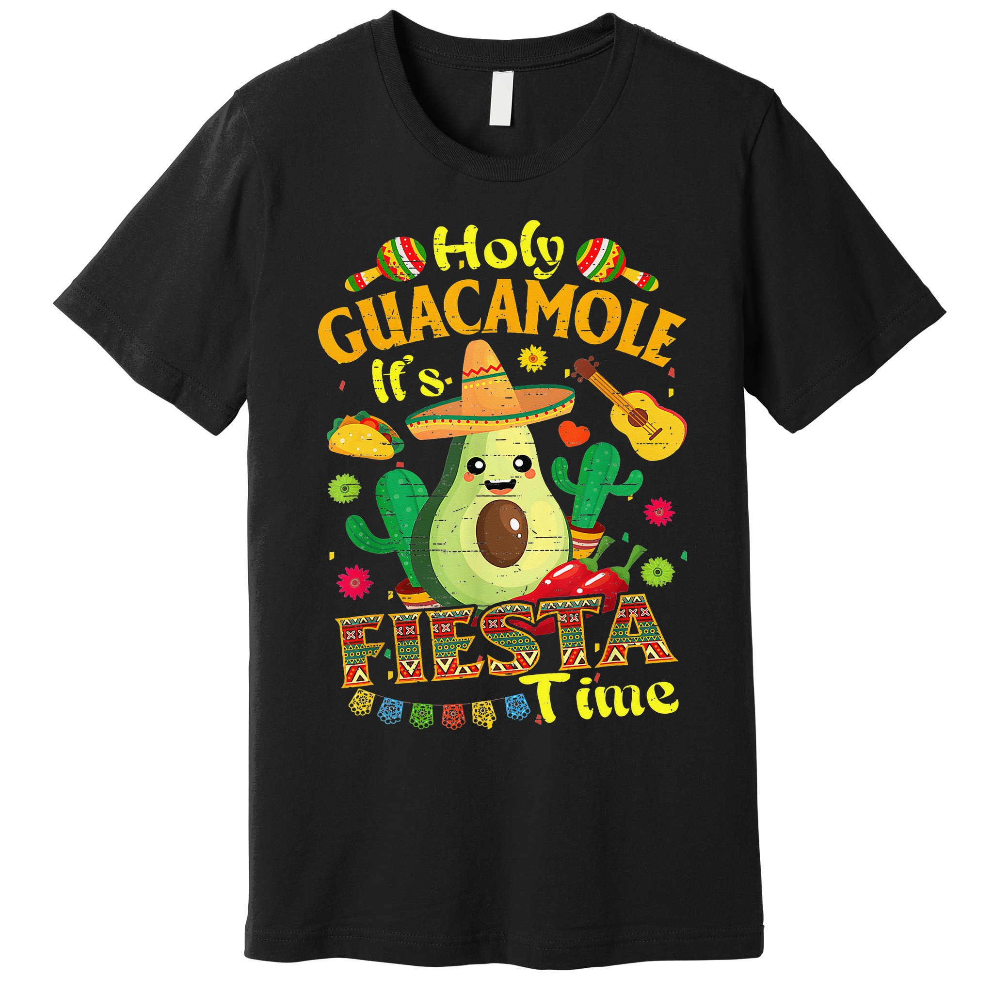 Cinco De Mayo Mexican Holy Guacamole Fiesta Time Gift Premium T-Shirt