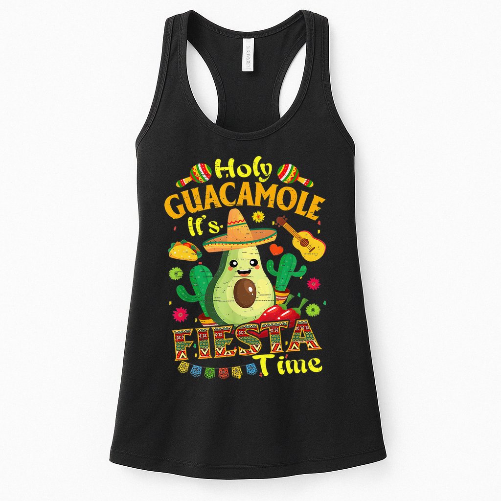 Cinco De Mayo Mexican Holy Guacamole Fiesta Time Gift Womens Tank Top