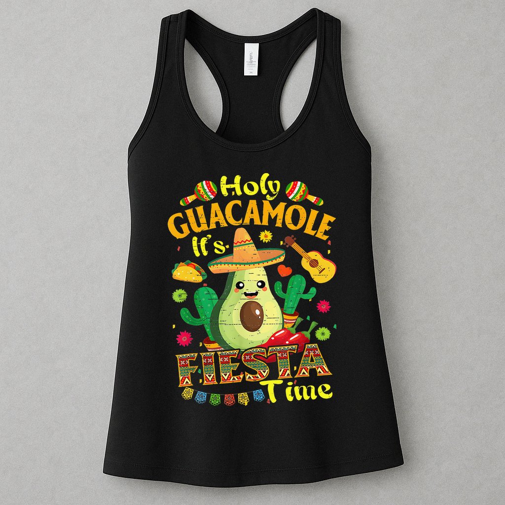 Cinco De Mayo Mexican Holy Guacamole Fiesta Time Gift Womens Tank Top