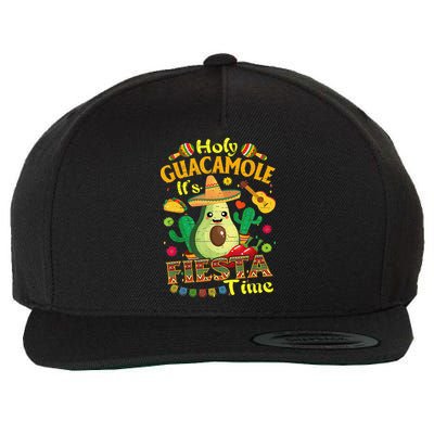 Cinco De Mayo Mexican Holy Guacamole Fiesta Time Gift Wool Snapback Cap