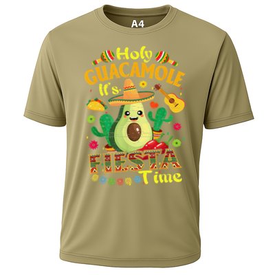 Cinco De Mayo Mexican Holy Guacamole Fiesta Time Gift Cooling Performance Crew T-Shirt