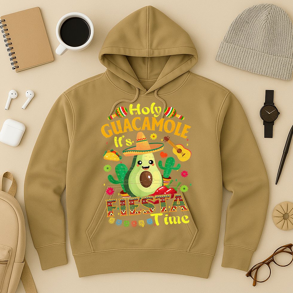 Cinco De Mayo Mexican Holy Guacamole Fiesta Time Gift Hoodie