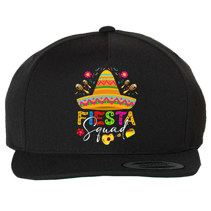 Cinco De Mayo Fiesta Squad Wool Snapback Cap