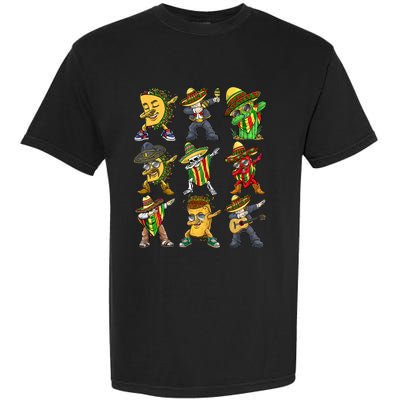 Cinco De Mayo Party Taco Dabbing Mexican Mariachi Burrito Garment-Dyed Heavyweight T-Shirt