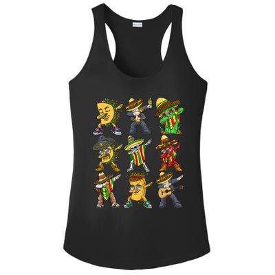 Cinco De Mayo Party Taco Dabbing Mexican Mariachi Burrito Ladies PosiCharge Competitor Racerback Tank