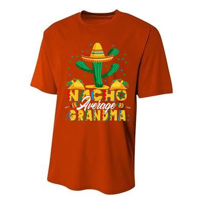 Cinco De Mayo Nacho Average Grandma Nachos Lover Performance Sprint T-Shirt