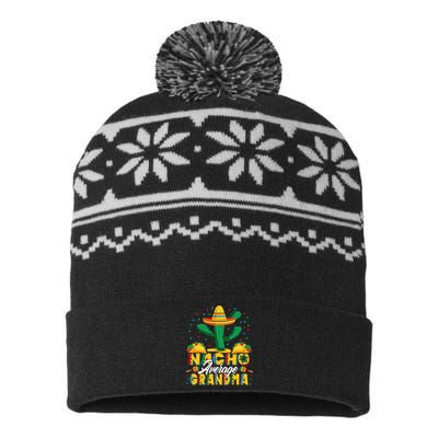 Cinco De Mayo Nacho Average Grandma Nachos Lover USA-Made Snowflake Beanie