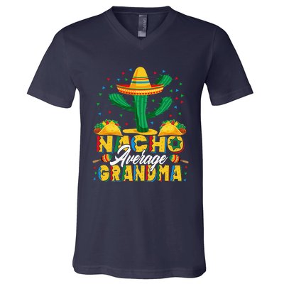 Cinco De Mayo Nacho Average Grandma Nachos Lover V-Neck T-Shirt