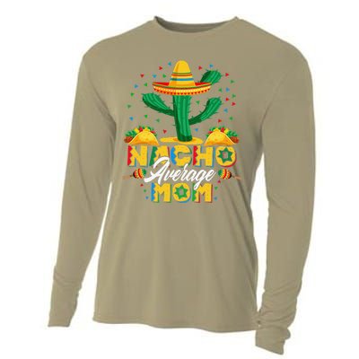 Cinco De Mayo Nacho Average Mom Nachos Lover Gift Cooling Performance Long Sleeve Crew