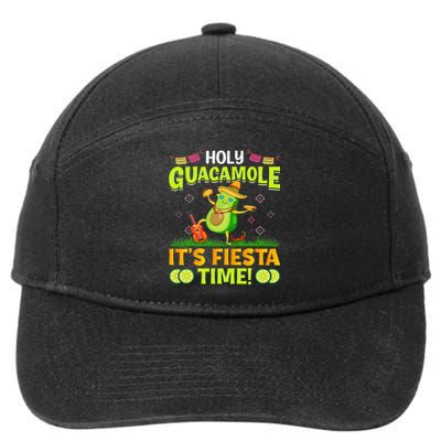 Cinco De Mayo Holy Guacamole It's Fiesta Time Mexican Party 7-Panel Snapback Hat