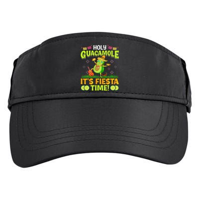 Cinco De Mayo Holy Guacamole It's Fiesta Time Mexican Party Adult Drive Performance Visor