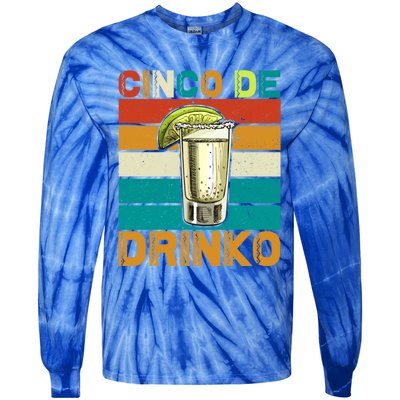 Cinco De Mayo Party Gift Funny Cinco De O Party Gift Tie-Dye Long Sleeve Shirt