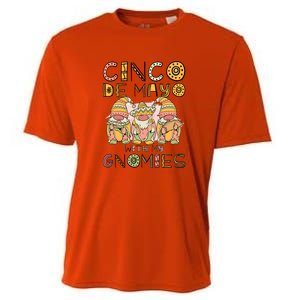 Cinco De Mayo With My Gnomies Mexican Trio Gnomes Boys Girls Cooling Performance Crew T-Shirt