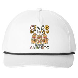 Cinco De Mayo With My Gnomies Mexican Trio Gnomes Boys Girls Snapback Five-Panel Rope Hat