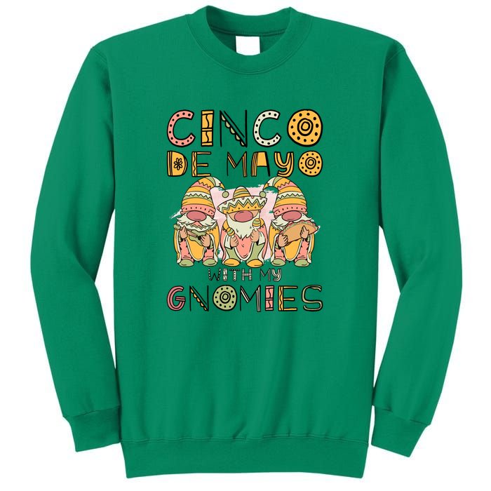 Cinco De Mayo With My Gnomies Mexican Trio Gnomes Boys Girls Sweatshirt