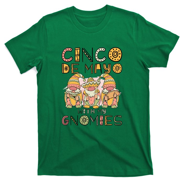 Cinco De Mayo With My Gnomies Mexican Trio Gnomes Boys Girls T-Shirt