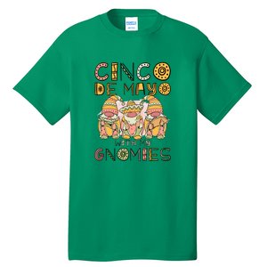 Cinco De Mayo With My Gnomies Mexican Trio Gnomes Boys Girls Tall T-Shirt