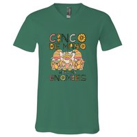 Cinco De Mayo With My Gnomies Mexican Trio Gnomes Boys Girls V-Neck T-Shirt