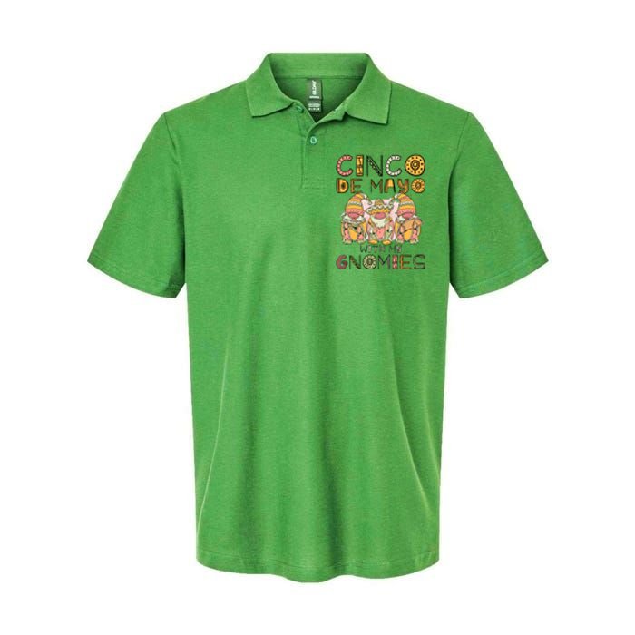 Cinco De Mayo With My Gnomies Mexican Trio Gnomes Boys Girls Softstyle Adult Sport Polo