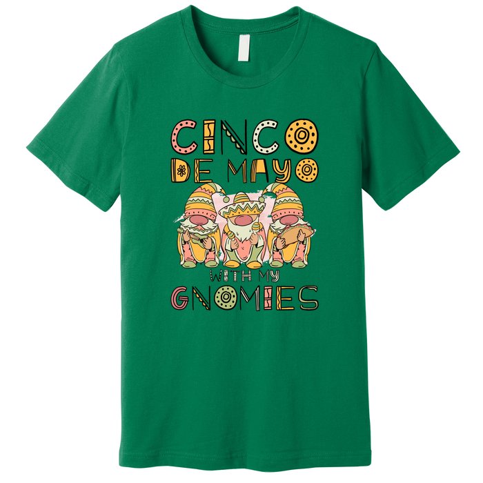 Cinco De Mayo With My Gnomies Mexican Trio Gnomes Boys Girls Premium T-Shirt