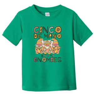 Cinco De Mayo With My Gnomies Mexican Trio Gnomes Boys Girls Toddler T-Shirt