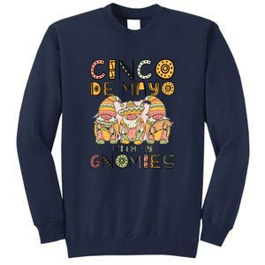 Cinco De Mayo With My Gnomies Mexican Trio Gnomes Boys Girls Tall Sweatshirt