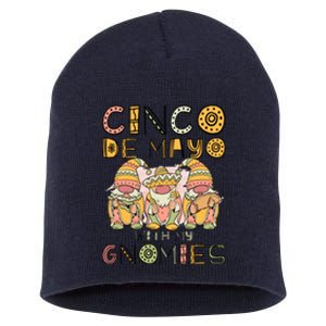 Cinco De Mayo With My Gnomies Mexican Trio Gnomes Boys Girls Short Acrylic Beanie