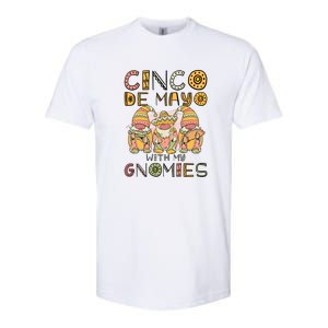 Cinco De Mayo With My Gnomies Mexican Trio Gnomes Boys Girls Softstyle CVC T-Shirt