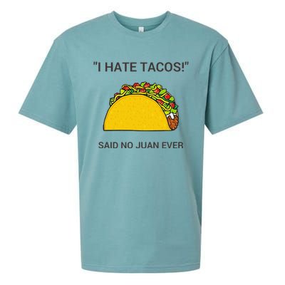 Cinco De Mayo I Hate Tacos Said No Juan Ever Sueded Cloud Jersey T-Shirt