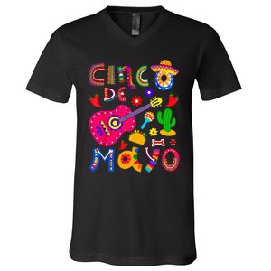 Cinco De Mayo Mexican Fiesta 5 De Mayo V-Neck T-Shirt