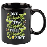 Cinco De Mayo One Margarita Two Margarita Three Margarita 11oz C Handle Ceramic Mug