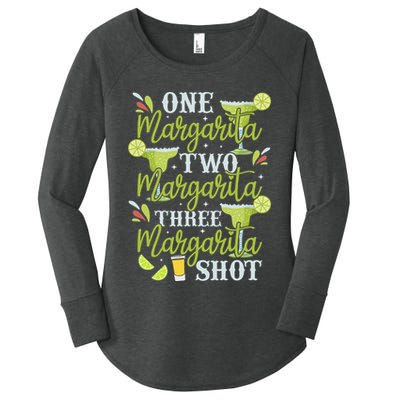 Cinco De Mayo One Margarita Two Margarita Three Margarita Women's Perfect Tri Tunic Long Sleeve Shirt