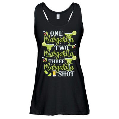 Cinco De Mayo One Margarita Two Margarita Three Margarita Ladies Essential Flowy Tank