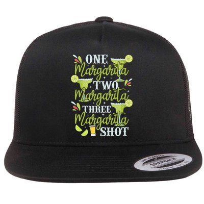 Cinco De Mayo One Margarita Two Margarita Three Margarita Flatbill Hat