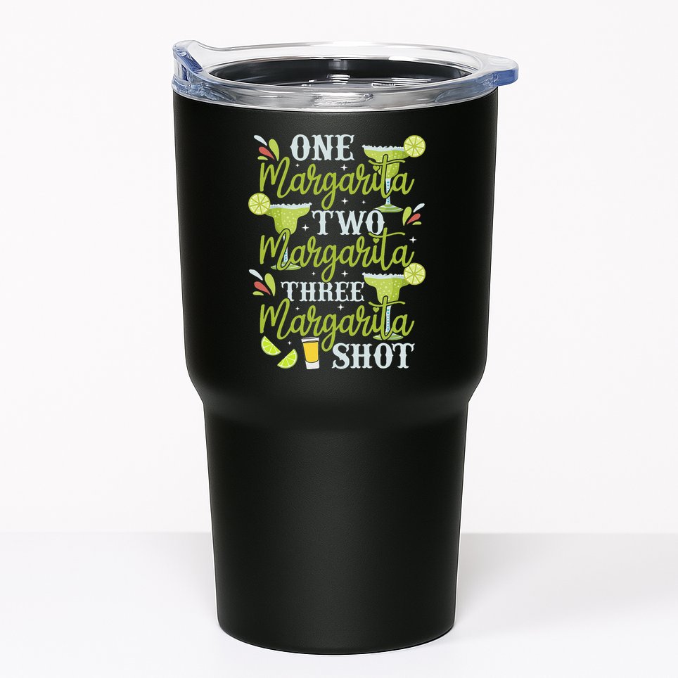Cinco De Mayo One Margarita Two Margarita Three Margarita Tumbler
