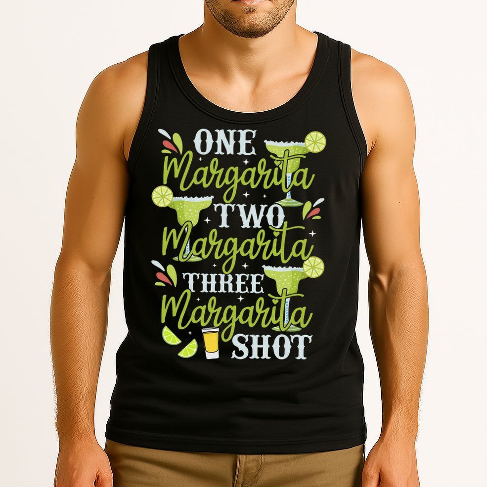 Cinco De Mayo One Margarita Two Margarita Three Margarita Tank Top