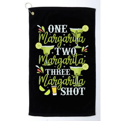 Cinco De Mayo One Margarita Two Margarita Three Margarita Golf Towel