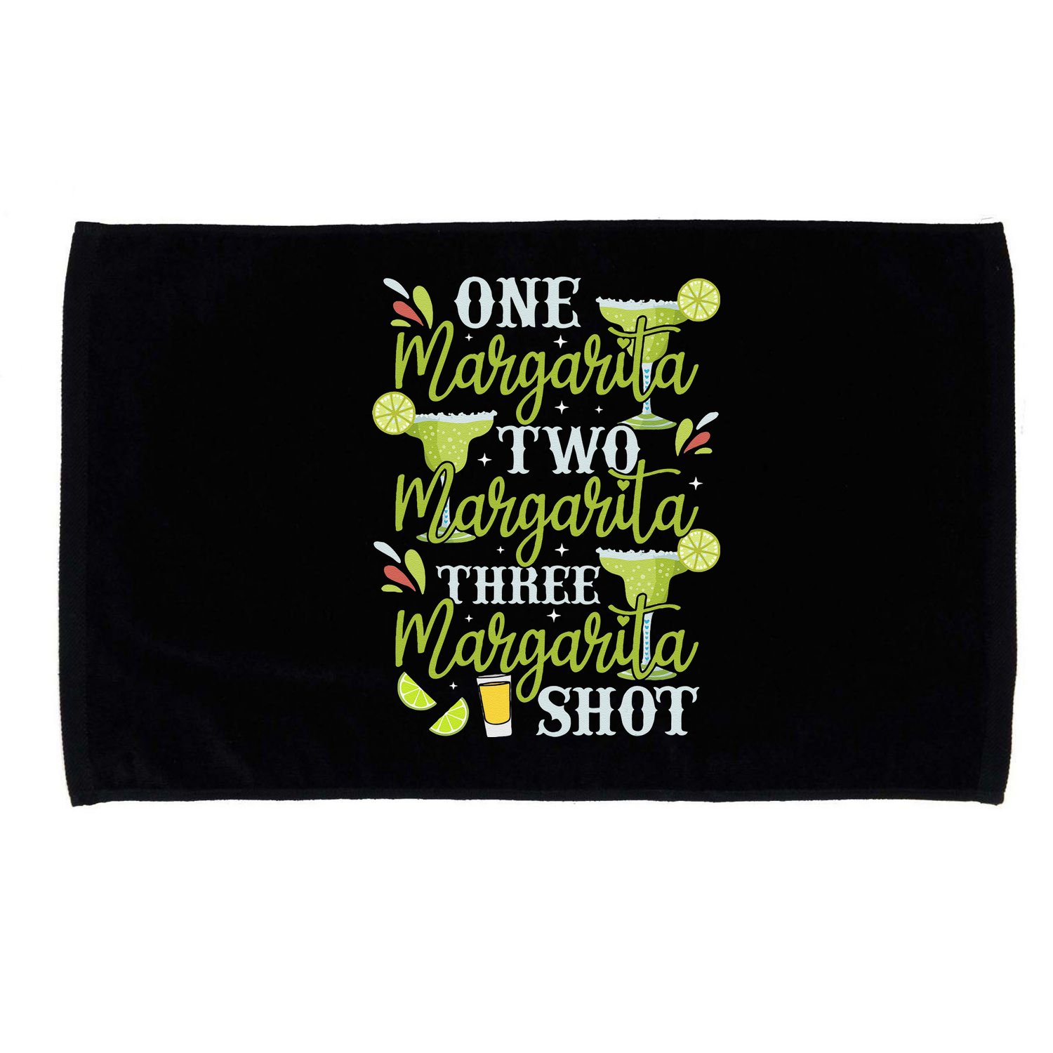 Cinco De Mayo One Margarita Two Margarita Three Margarita Microfiber Hand Towel
