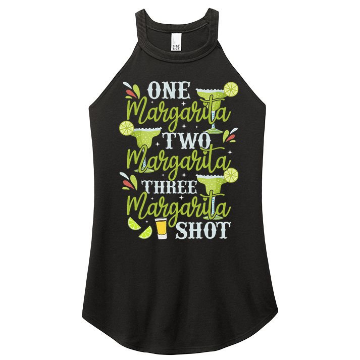 Cinco De Mayo One Margarita Two Margarita Three Margarita Women's Perfect Tri Rocker Tank