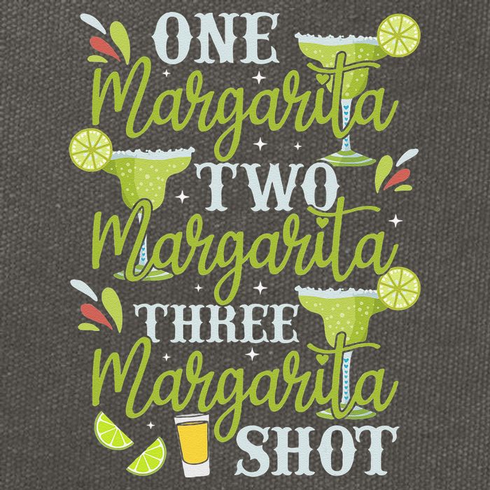 Cinco De Mayo One Margarita Two Margarita Three Margarita Cotton Canvas Backpack