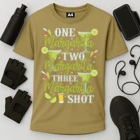Cinco De Mayo One Margarita Two Margarita Three Margarita Cooling Performance Crew T-Shirt